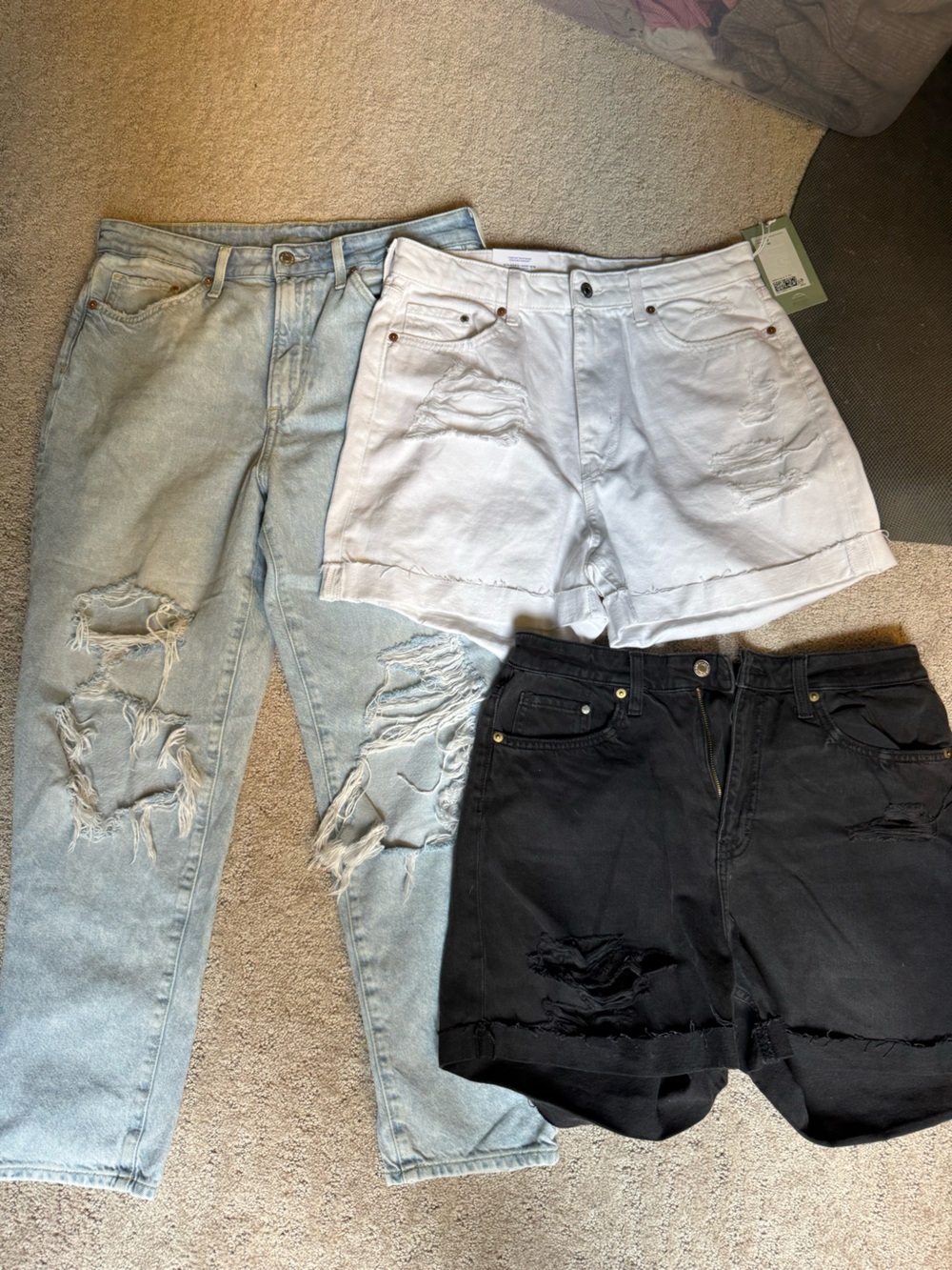 Bundle of 3 - H&M Mom Jeans & Mom Shorts